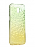 Чехол Krutoff для Samsung Galaxy J6 Plus SM-J610 Crystal Silicone Yellow-Green 12260