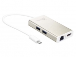 Мульти-адаптер J5create USB-C - HDMI / Ethernet / USB 3.0 Type-A / PD 2.0 JCA374