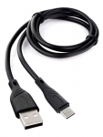 Аксессуар Gembird Cablexpert 0.1 USB 2.0 AM/Type-C 1m Black CCB-USB2-AMCMO1-1MB
