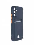 Чехол Neypo для Samsung A34 5G Pocket Matte Silicone с карманом Dark Blue NPM59516