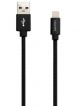 Аксессуар Canyon Charge & Sync Lightning - USB 1m Black CNS-MFIC3B
