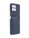 Чехол Neypo для Honor X8 4G Pocket Matte Silicone с карманом Dark Blue NPM55966