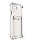 Чехол LuxCase для APPLE iPhone 11 Pro Max TPU с картхолдером 1.5mm Transparent-Grey 63551