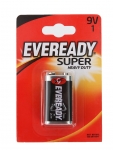 Батарейка КРОНА Energizer Eveready Super 6F22 (1 штука) E301155400 / 11643
