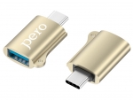 Аксессуар Pero AD02 OTG USB Type-C - USB 2.0 Gold PRAD02TUGD