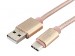 Аксессуар Gembird Cablexpert Ultra USB 2.0 AM/Type-C 3m Gold CC-U-USBC02Gd-3M