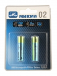 Аккумулятор AAA - Микма 02 400mAh USB Rechargeable Lithium Battery (2 штуки) C183-26314
