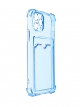 Чехол LuxCase для APPLE iPhone 11 Pro TPU с картхолдером 1.5mm Transparent-Blue 63529