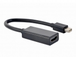 Аксессуар Gembird Cablexpert miniDisplayPort - HDMI 15cm Black A-mDPM-HDMIF4K-01