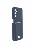 Чехол Neypo для Samsung A24 4G Pocket Matte Silicone с карманом Dark Blue NPM65196
