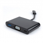 Адаптер Gembird Cablexpert 3 in 1 USB-C to VGA + USB3 + USB-C A-CM-VGA3in1-01