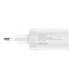 Зарядное устройство Pero TC12 USB-A QC3.0 + USB-C PD 48W White ТС12W