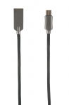 Кабель RedLine USB - USB Type-C, Zync alloy, 1 м, чёрный
