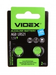 Батарейка LR521 - Videx AG0 2BL (2 штуки)